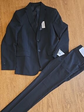 Reaction Kenneth Cole Boys Suit Jacket and Pants Set - BLACK